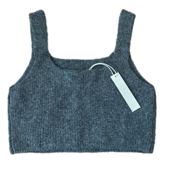 Everlane Women’s NWT Cozy Stretch Tank heathered grey wool - Picture 4 of 6